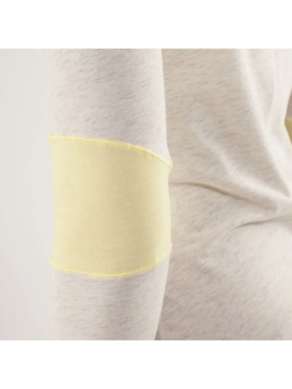 Lululemon Devotion Long Sleeve Tee Heathered Polar Cream / Clarity Yellow